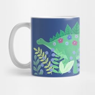 Floral dinosaur Mug